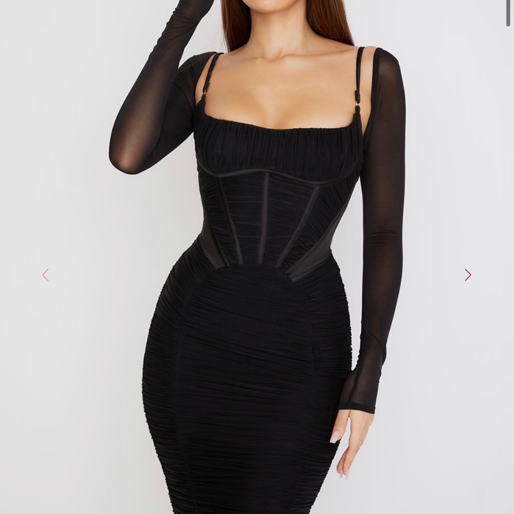 House of CB Corset Black Dress